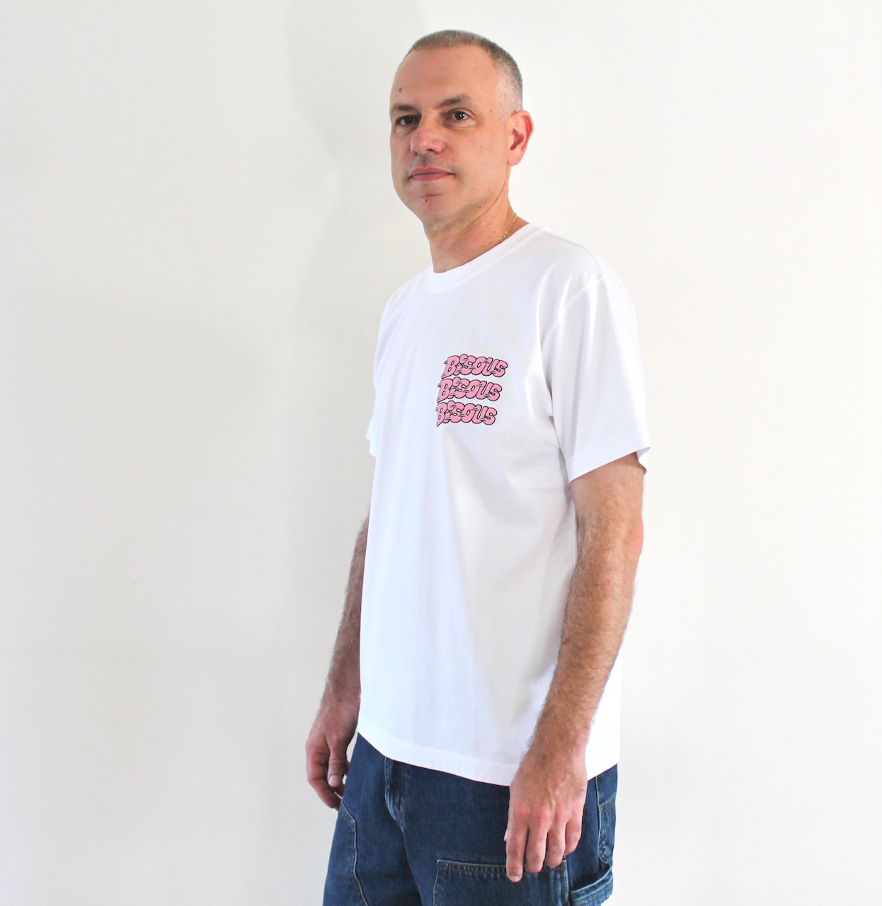 Bisous Tshirt Pablo White