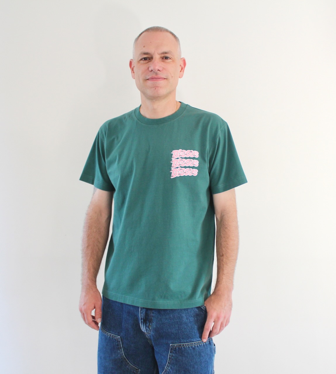 Bisous Tshirt Pablo Forest Green