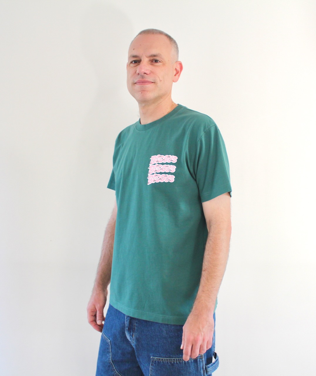 Bisous Tshirt Pablo Forest Green