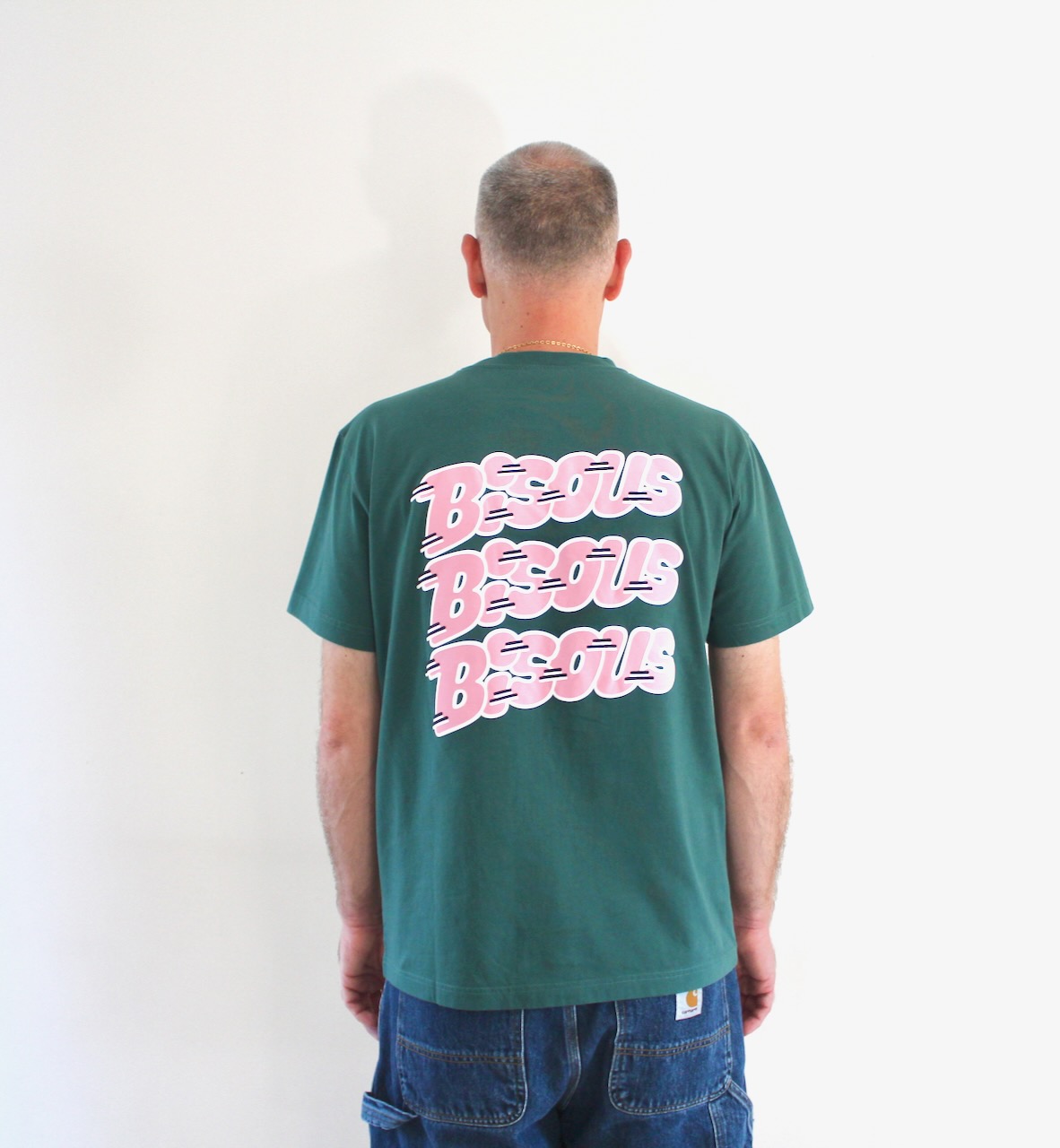 Bisous Tshirt Pablo Forest Green