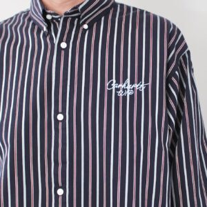 Carhartt Wip Palance Shirt Stripe Dark Navy