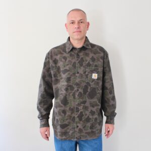 Carhartt Wip Duck Shirt Camo Duck Green Prophyr Garment Dyed