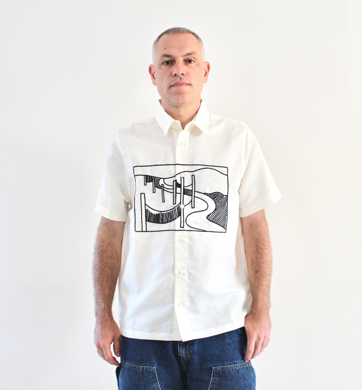 By Parra The Dunes short sleeve shirt Off White