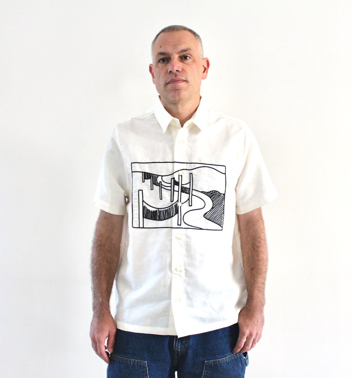 By Parra The Dunes short sleeve shirt Off White