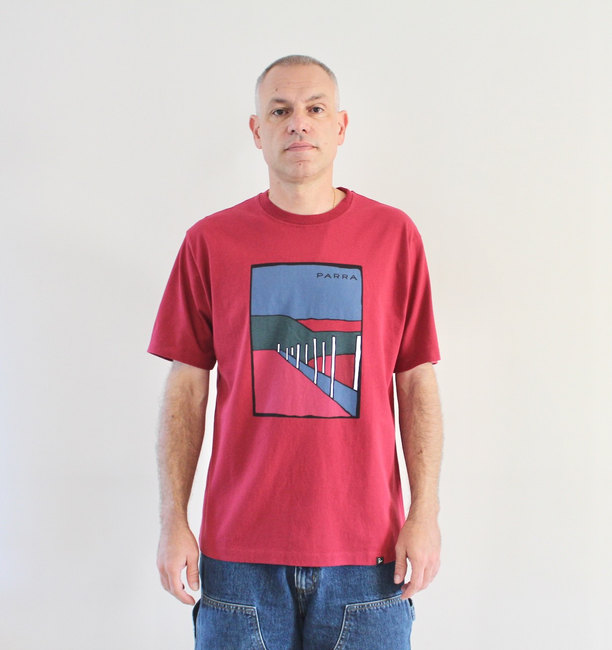 By Parra Beach Parking T-shirt Raspberry