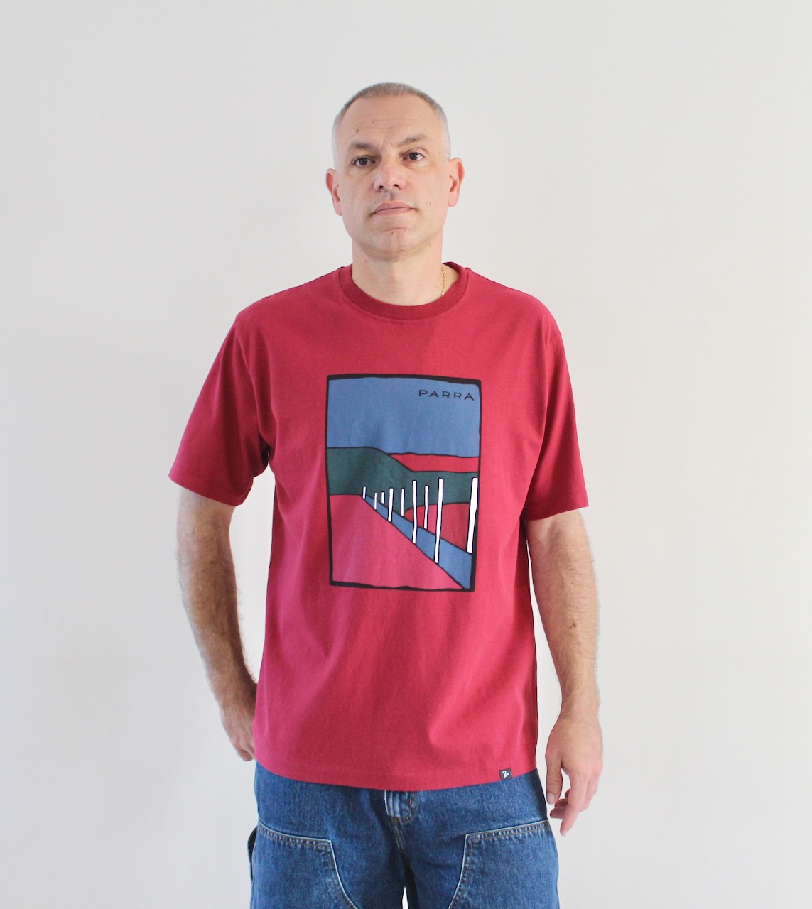 By Parra Beach Parking T-shirt Raspberry