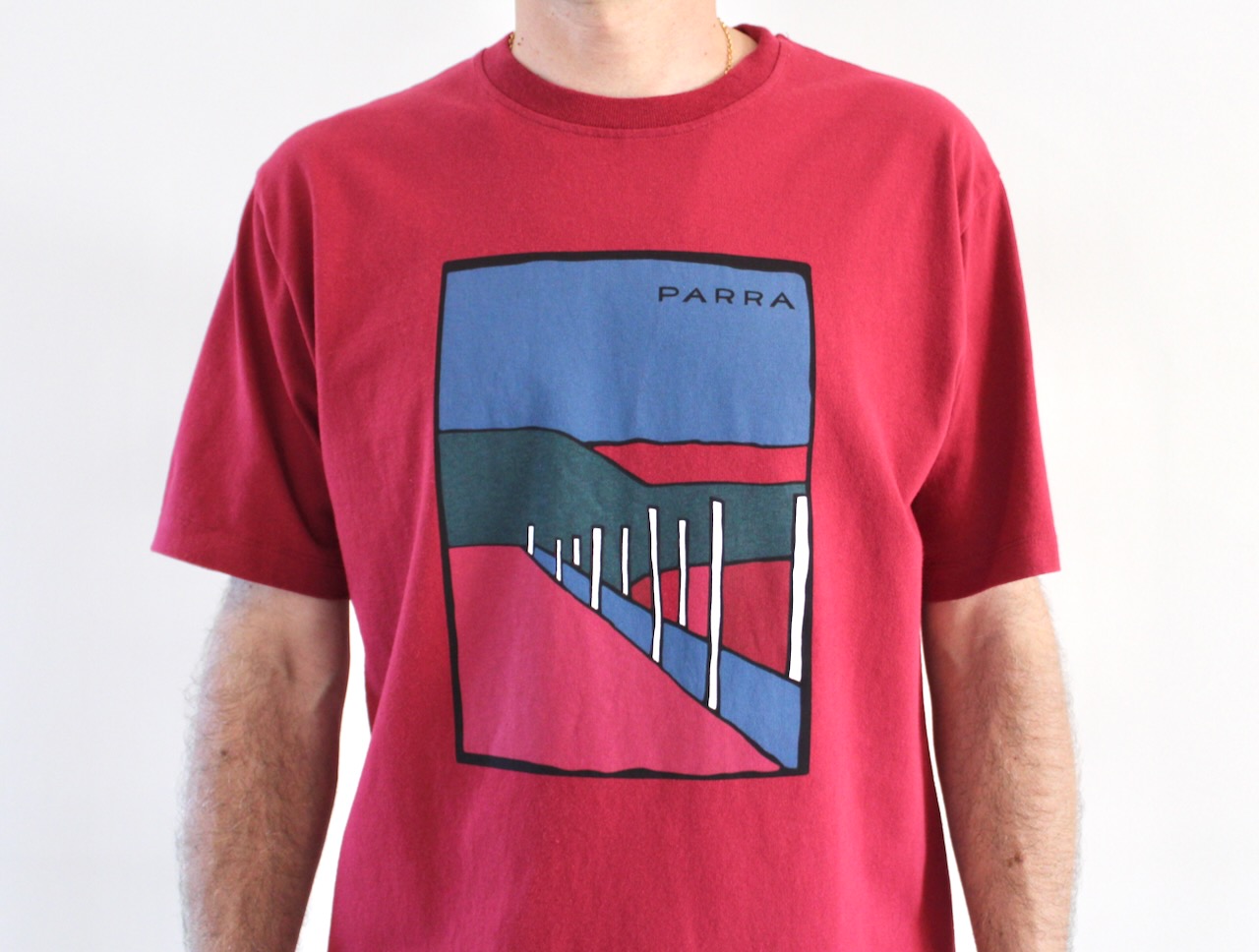 By Parra Beach Parking T-shirt Raspberry