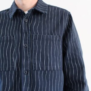By Parra Meandering Lines Shirt Navy Blue