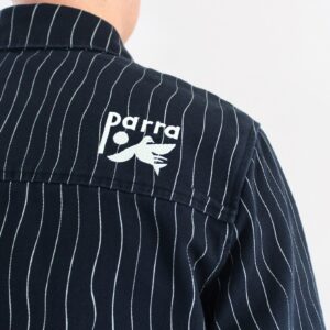 By Parra Meandering Lines Shirt Navy Blue