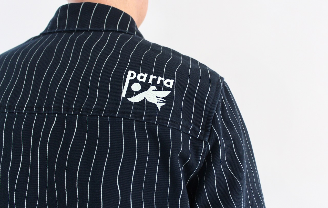 By Parra Meandering Lines Shirt Navy Blue