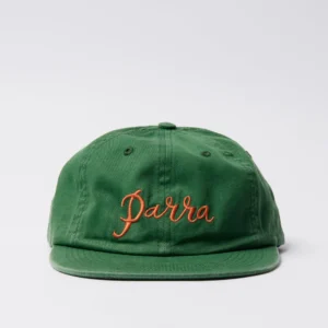 By Parra Scripted 6 Panel Hat Green