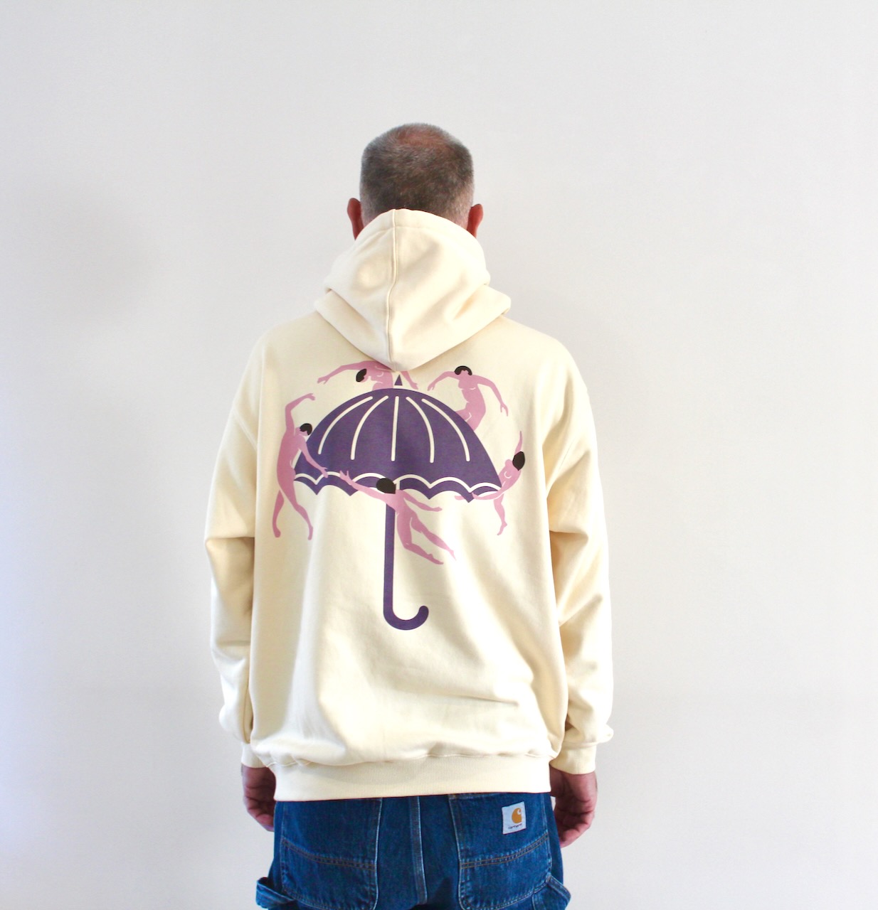 Hélas Dancing Hoodie Pastel Yellow