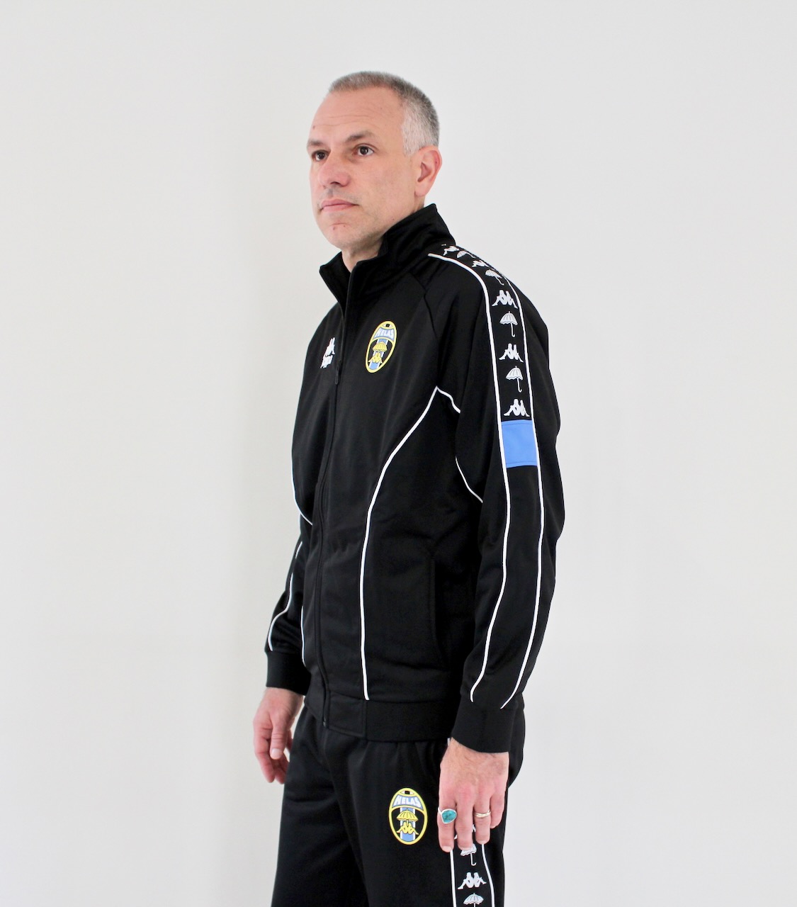 Hélas x Kappa Tracksuit Jacket Black