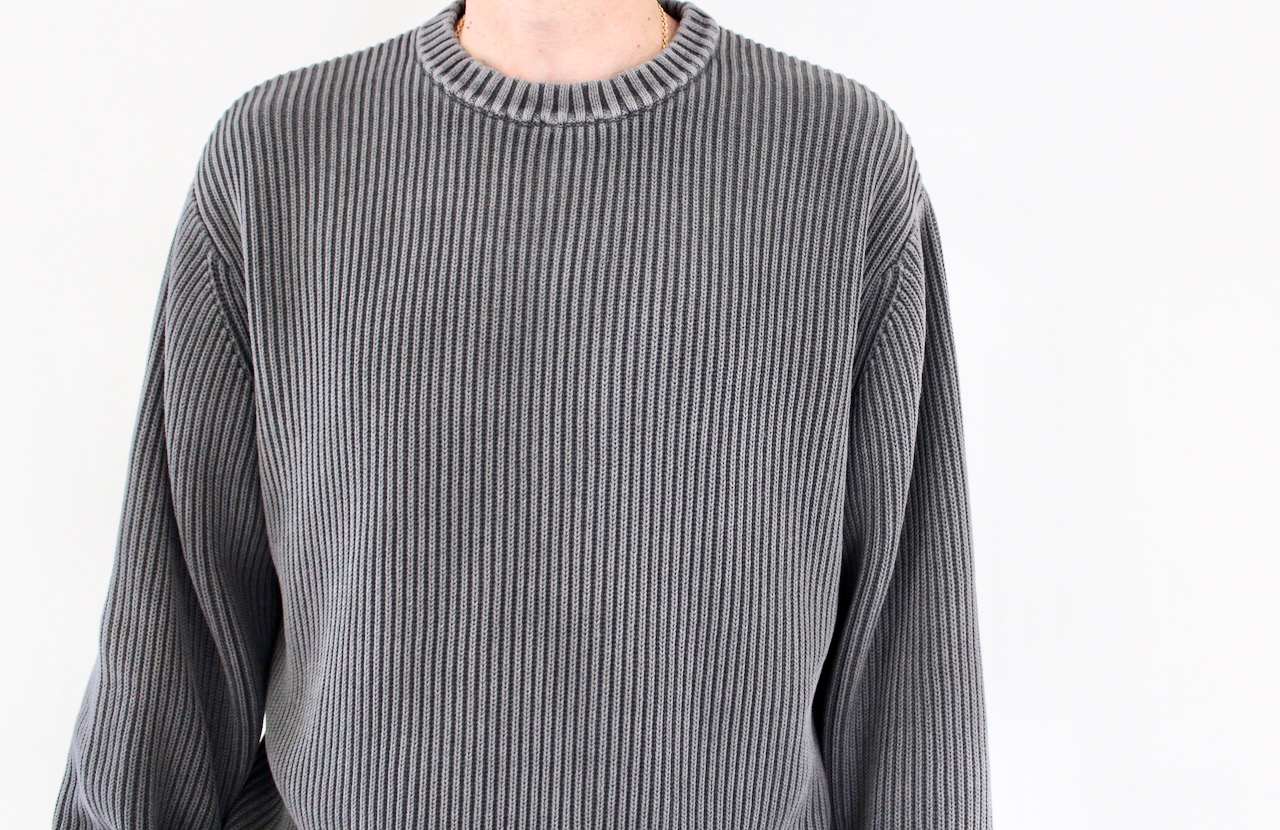 Gramicci Cotton Knit Sweater Grey
