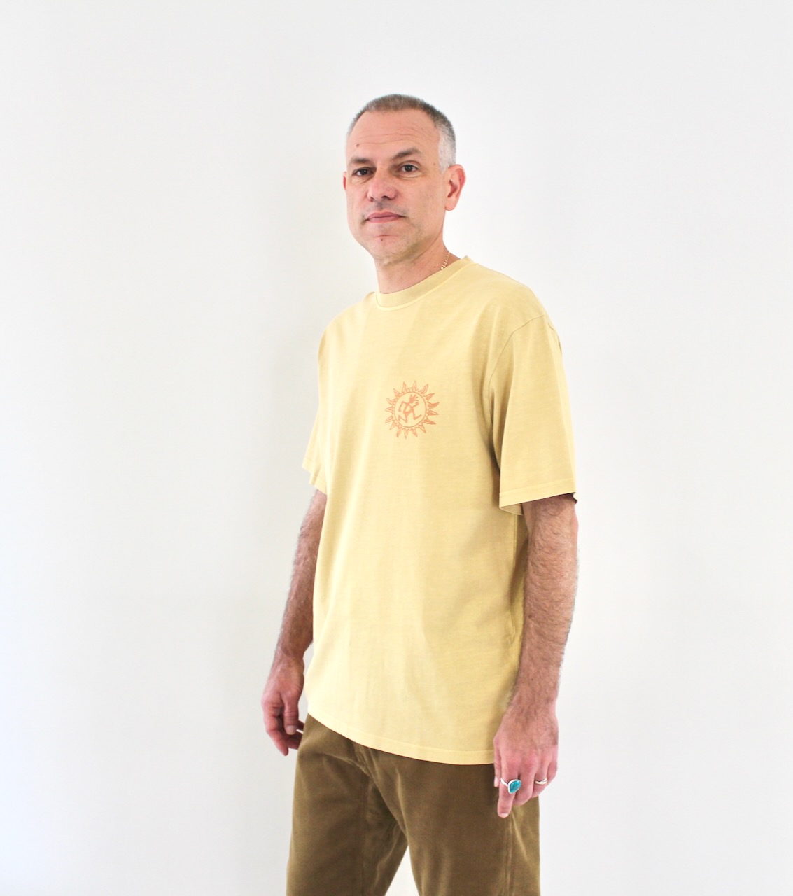 Gramicci Sun Tee Mustard Pigment