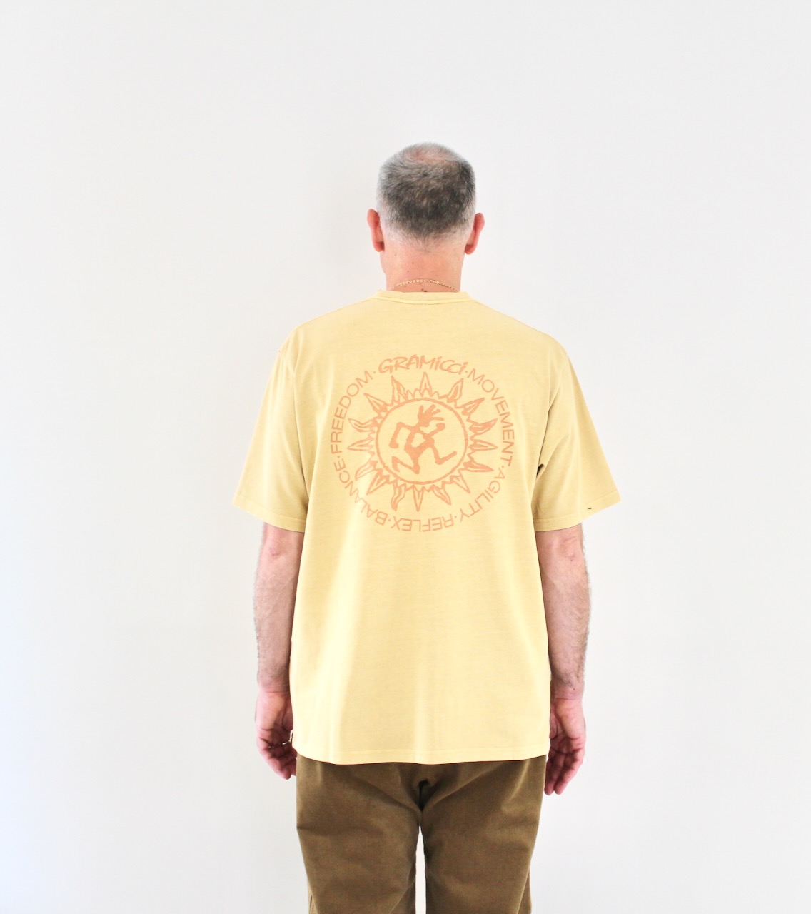 Gramicci Sun Tee Mustard Pigment