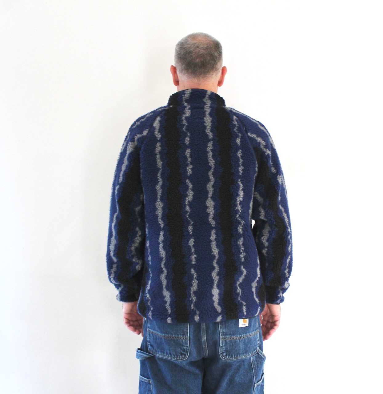 Gramicci Ripple Sherpa Jacket Navy Ripple