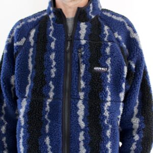 Gramicci Ripple Sherpa Jacket Navy Ripple