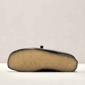 Clarks Wallabee Hi Shine Leather Black