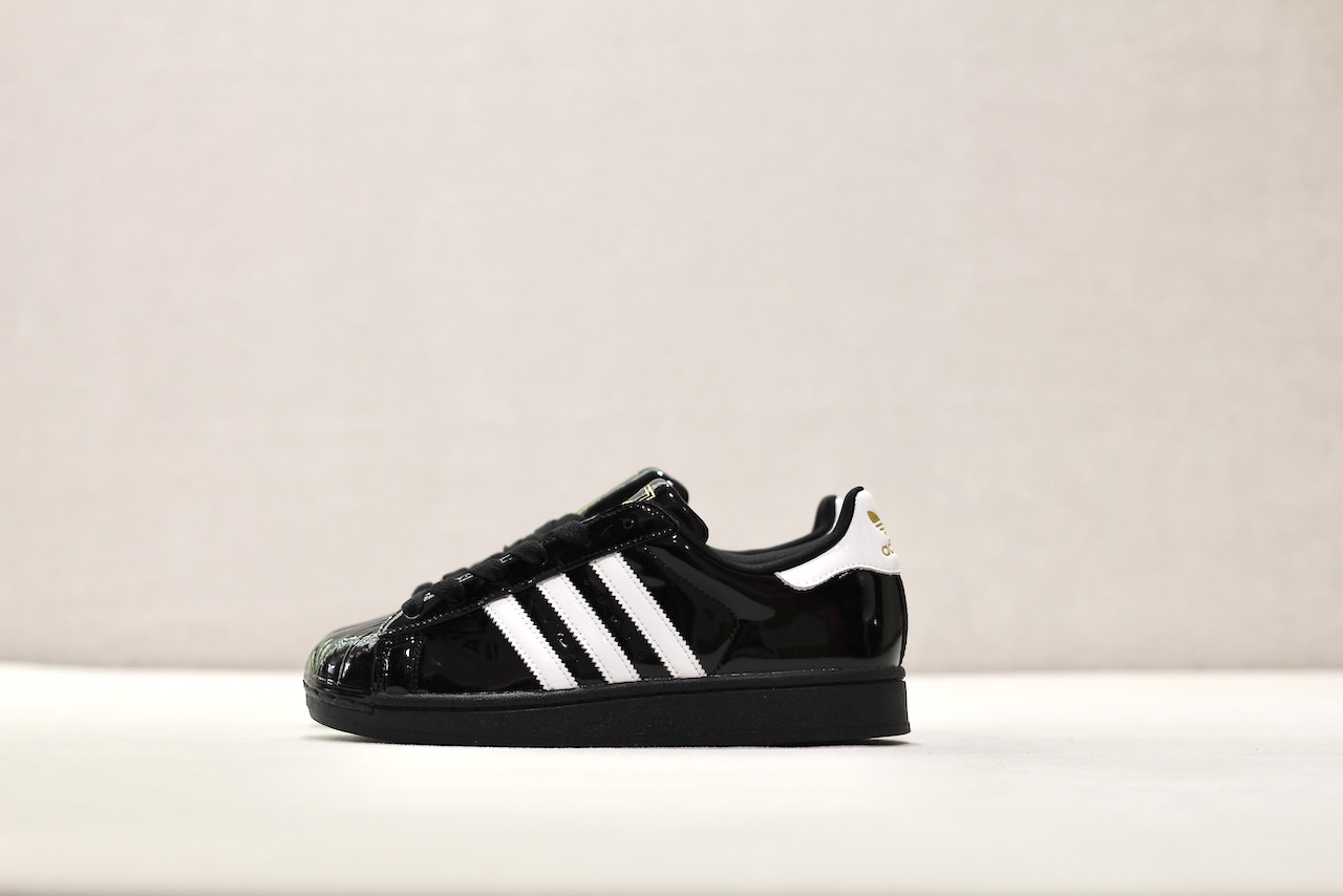 Superstar II Shiny Black Patent Leather