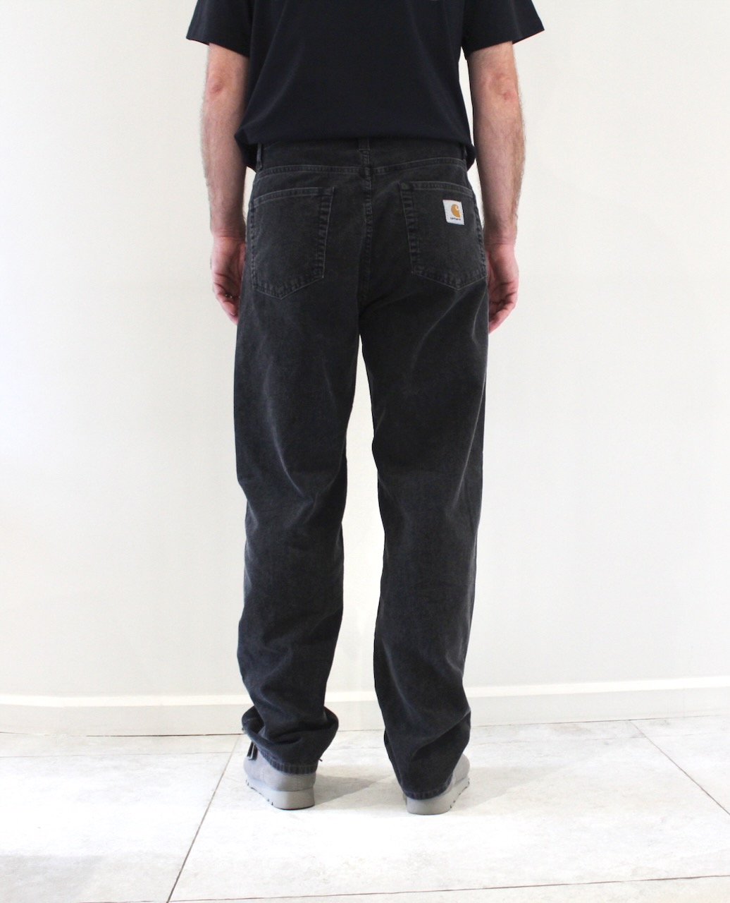 Aaron Pant Corduroy Black Dusky washed