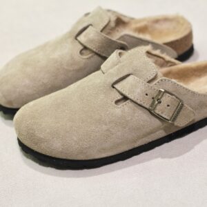 Birkenstock Boston Shearling LEVE Taupe LAF