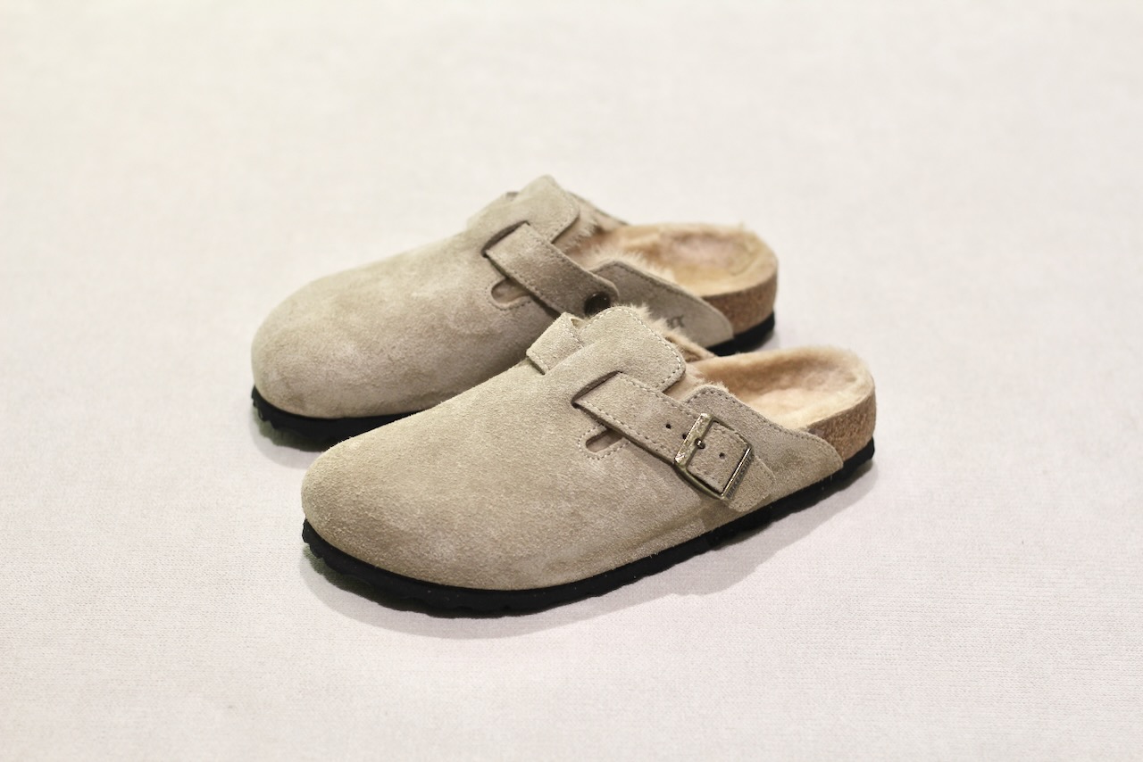 Birkenstock Boston Shearling LEVE Taupe LAF