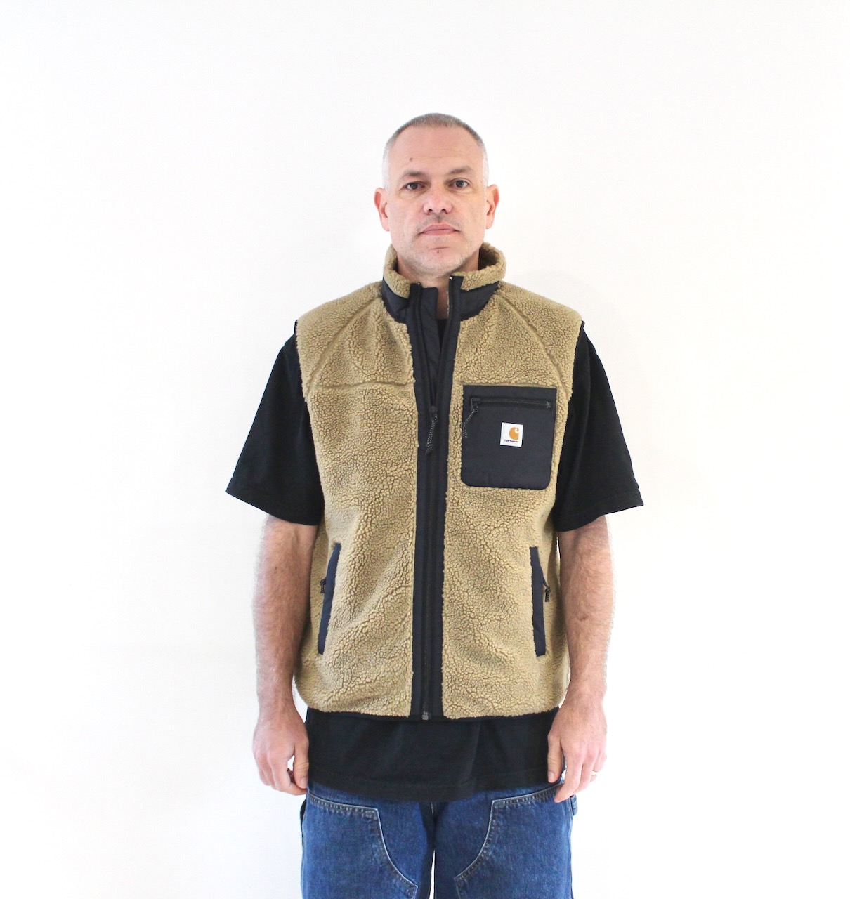 Carhartt Wip Prentis Vest Liner Leather Black