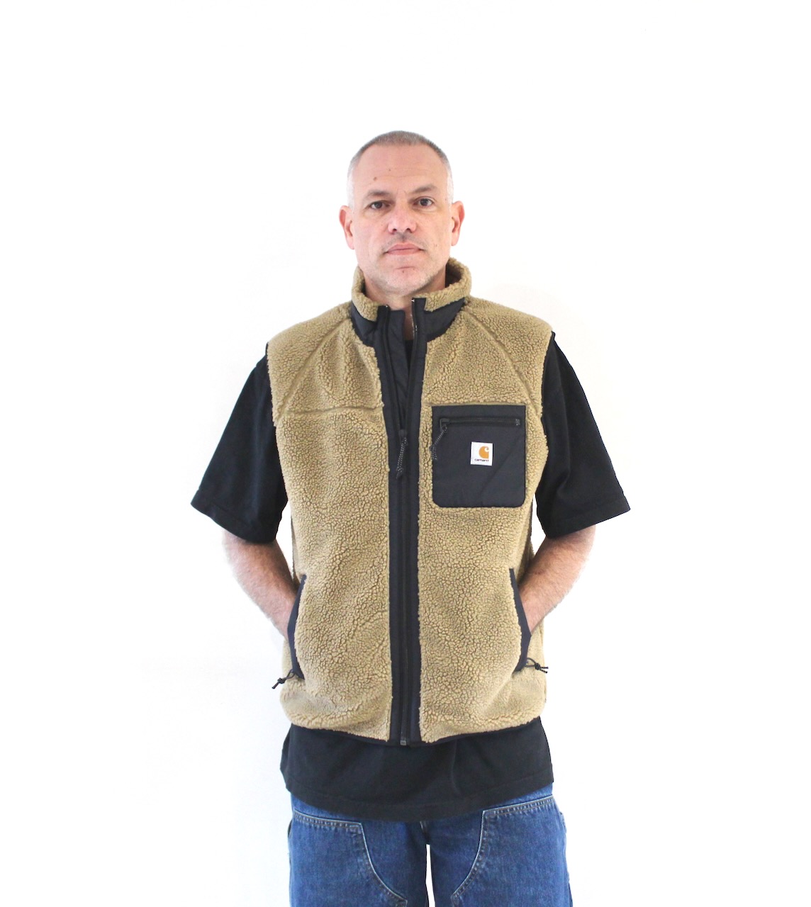 Carhartt Wip Prentis Vest Liner Leather Black