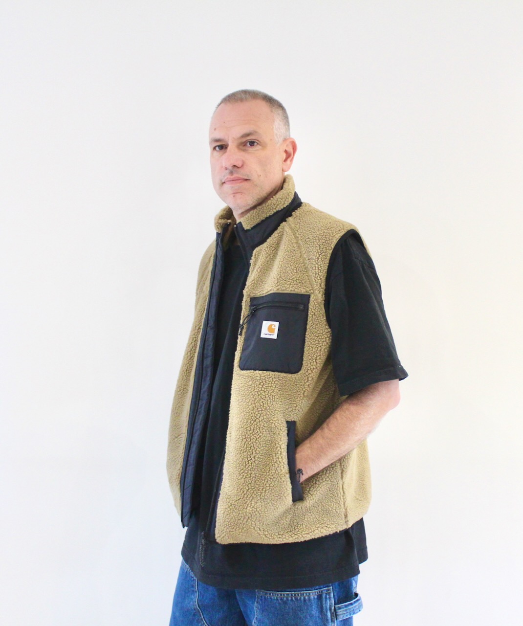 Carhartt Wip Prentis Vest Liner Leather Black