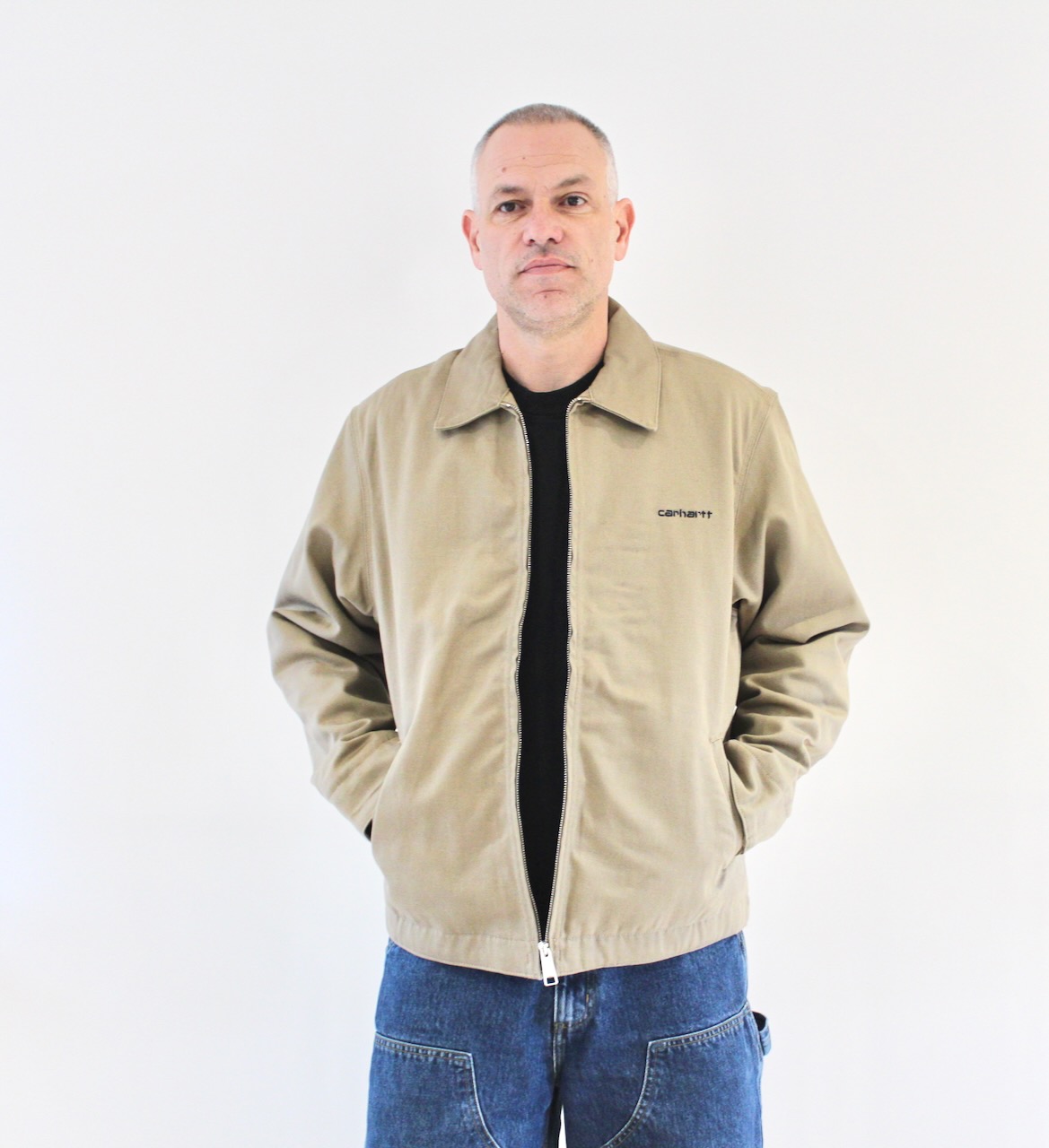 Carhartt Wip Module Script Jacket Leather Black