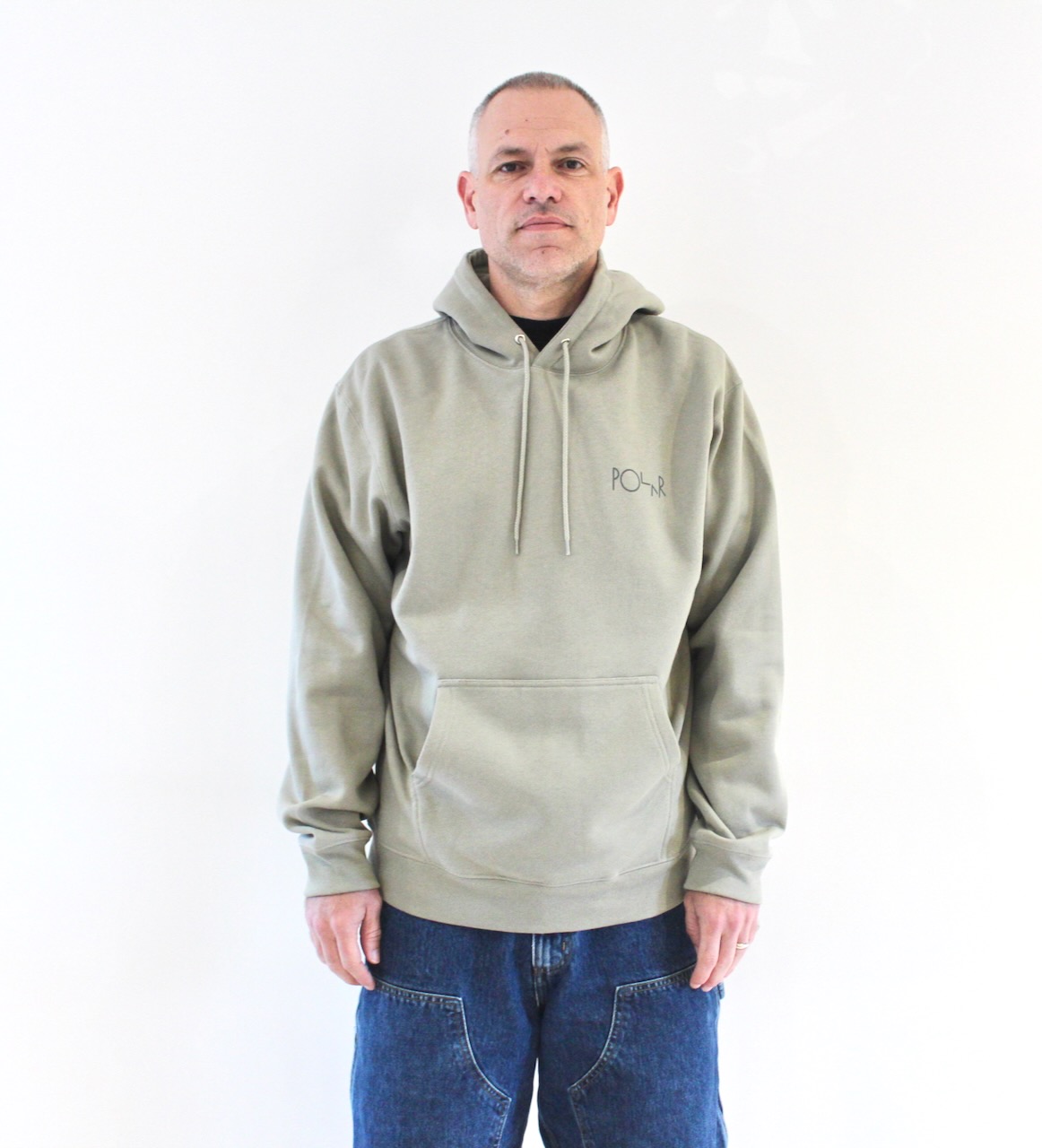 Polar Dave Hoodie Stroke Logo Vetiver