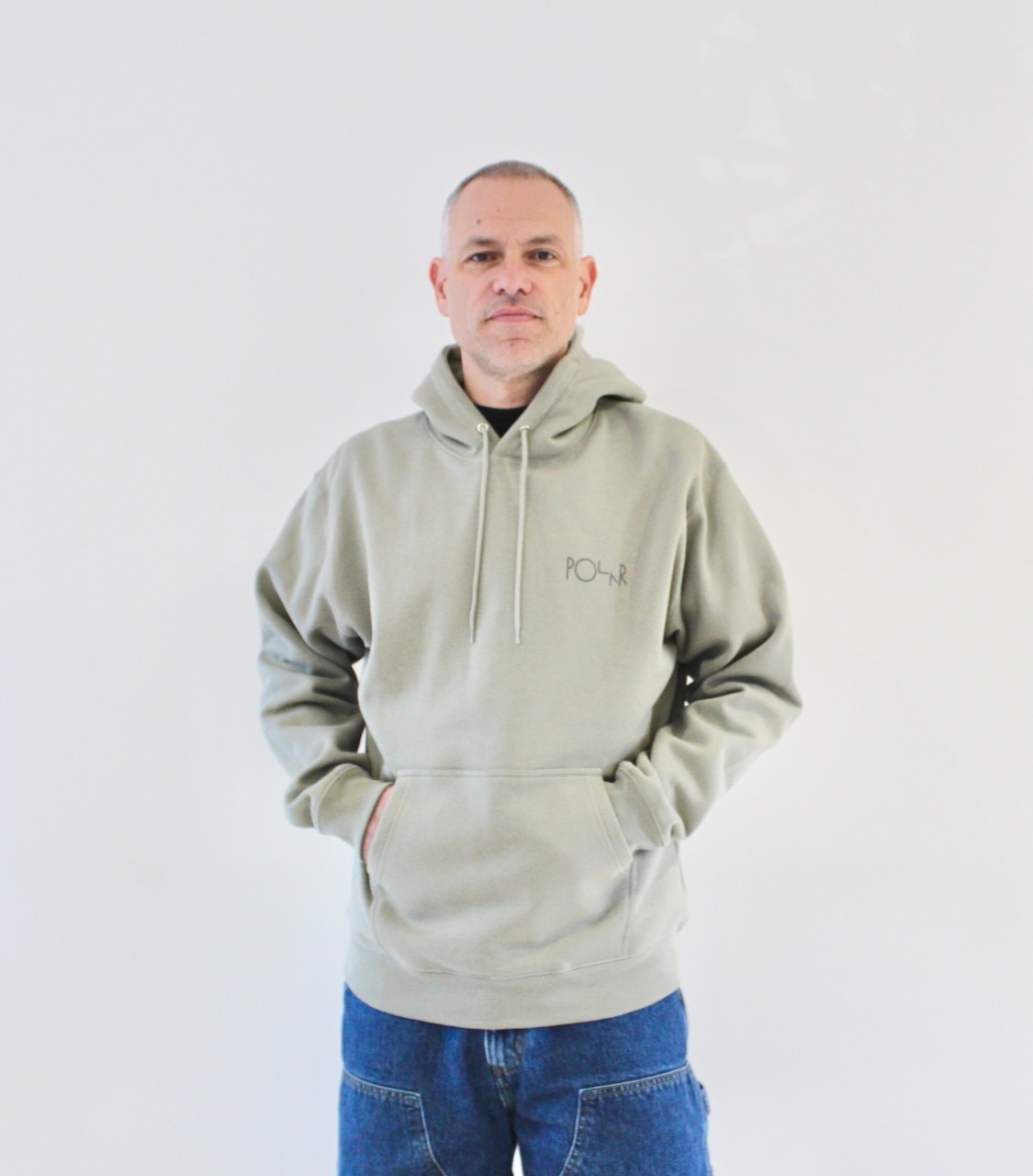 Polar Dave Hoodie Stroke Logo Vetiver