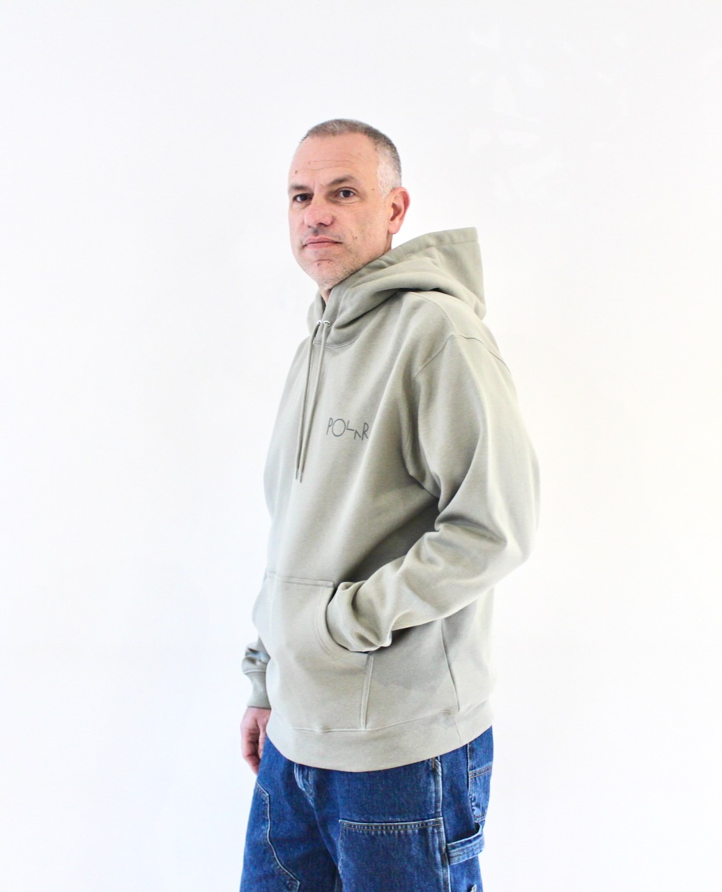 Polar Dave Hoodie Stroke Logo Vetiver