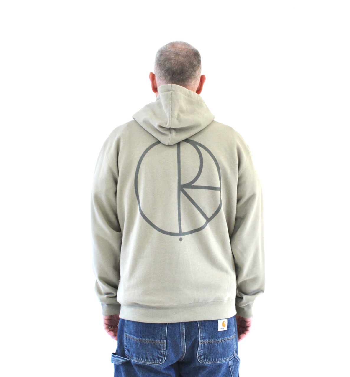 Polar Dave Hoodie Stroke Logo Vetiver