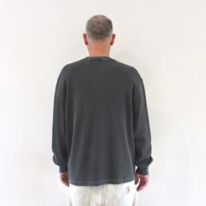 Carhartt Wip Vista Waffle T-shirt LS Black Garment Dyed