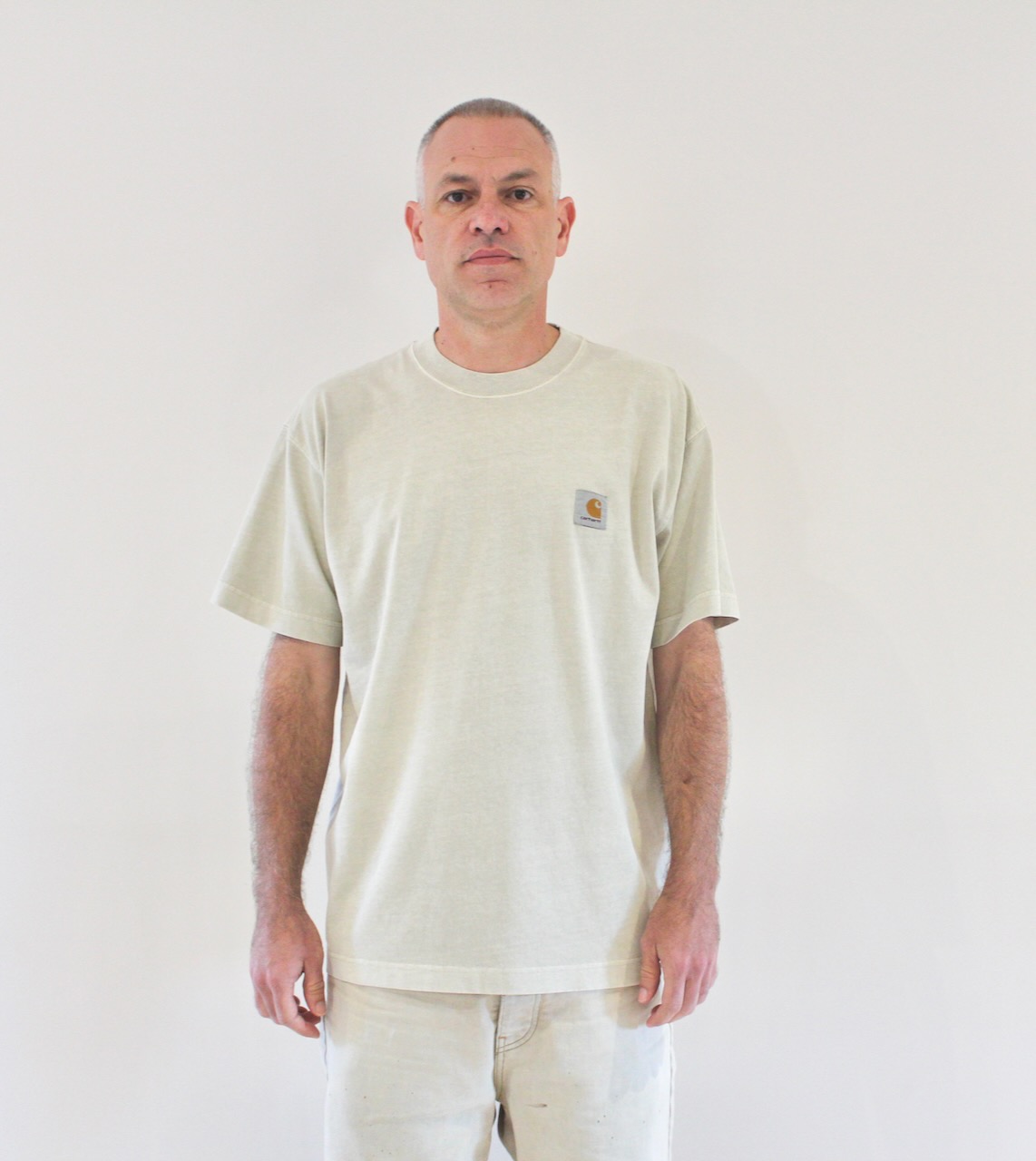 Carhartt Wip Vista T-shirt Fleur De Sel garment dyed