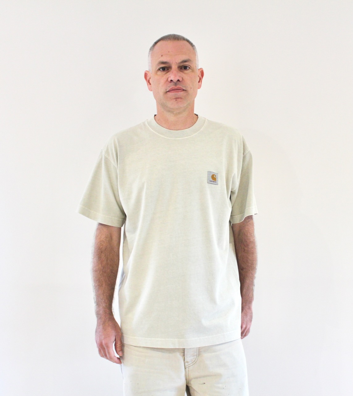 Carhartt Wip Vista T-shirt Fleur De Sel garment dyed