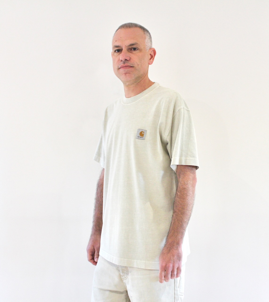 Carhartt Wip Vista T-shirt Fleur De Sel garment dyed
