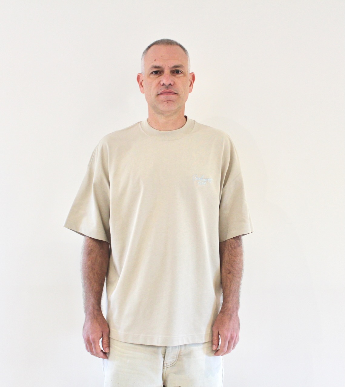 Carhartt Wip Signature Script T-shirt Fleur de sel