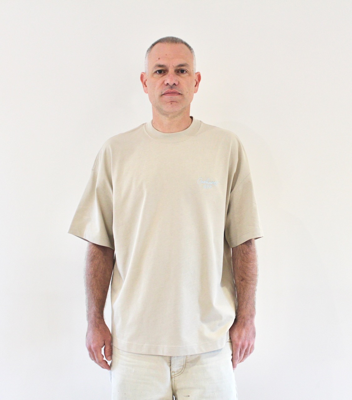 Carhartt Wip Signature Script T-shirt Fleur de sel