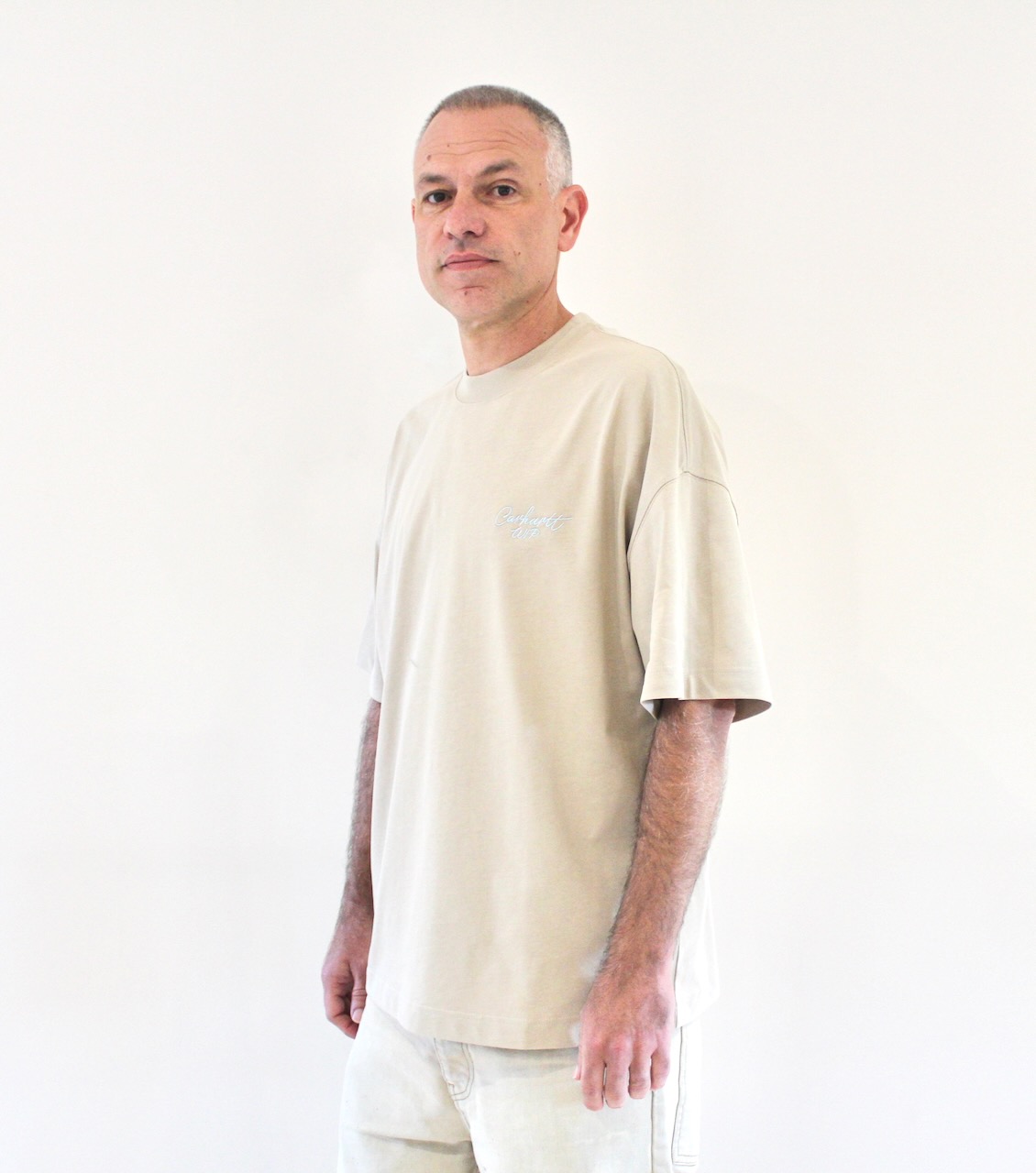 Carhartt Wip Signature Script T-shirt Fleur de sel