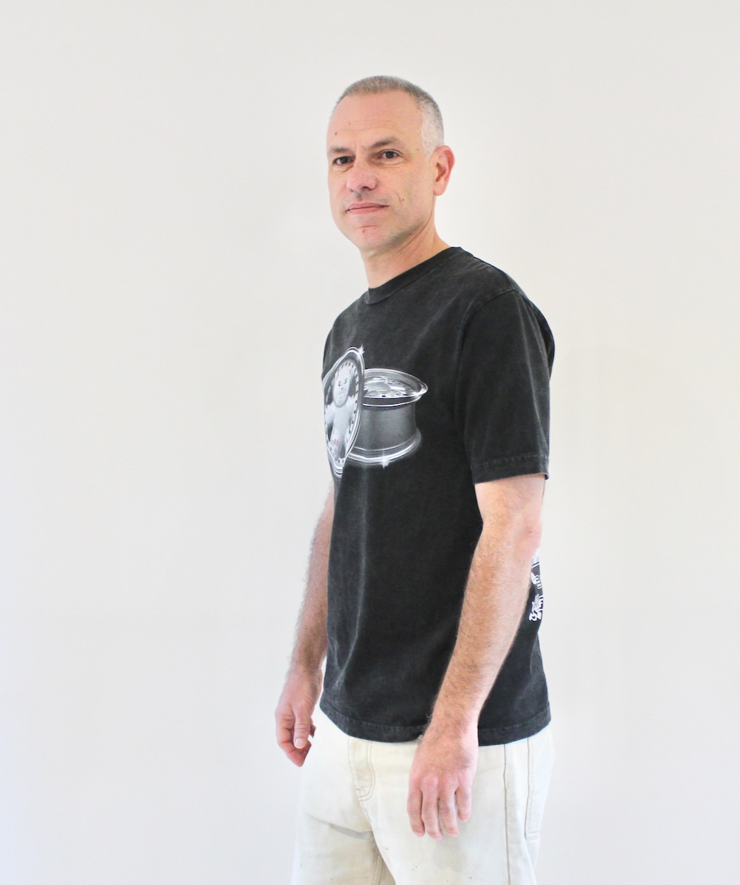 Rip N Dip Nerm Wheels Tee Black Vintage Wash