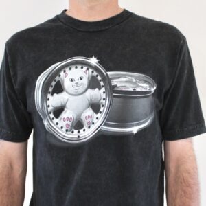Rip N Dip Nerm Wheels Tee Black Vintage Wash