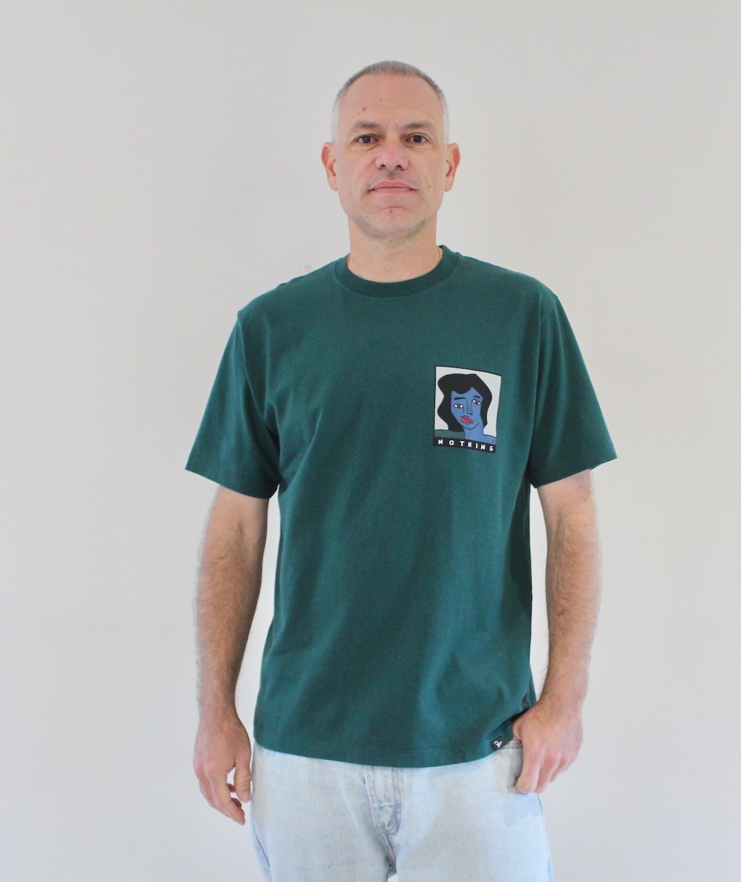 By Parra Nothing Please T-shirt Pine Green