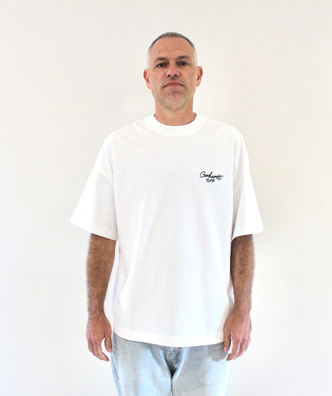 Carhartt Wip Signature Script T-shirt White Black