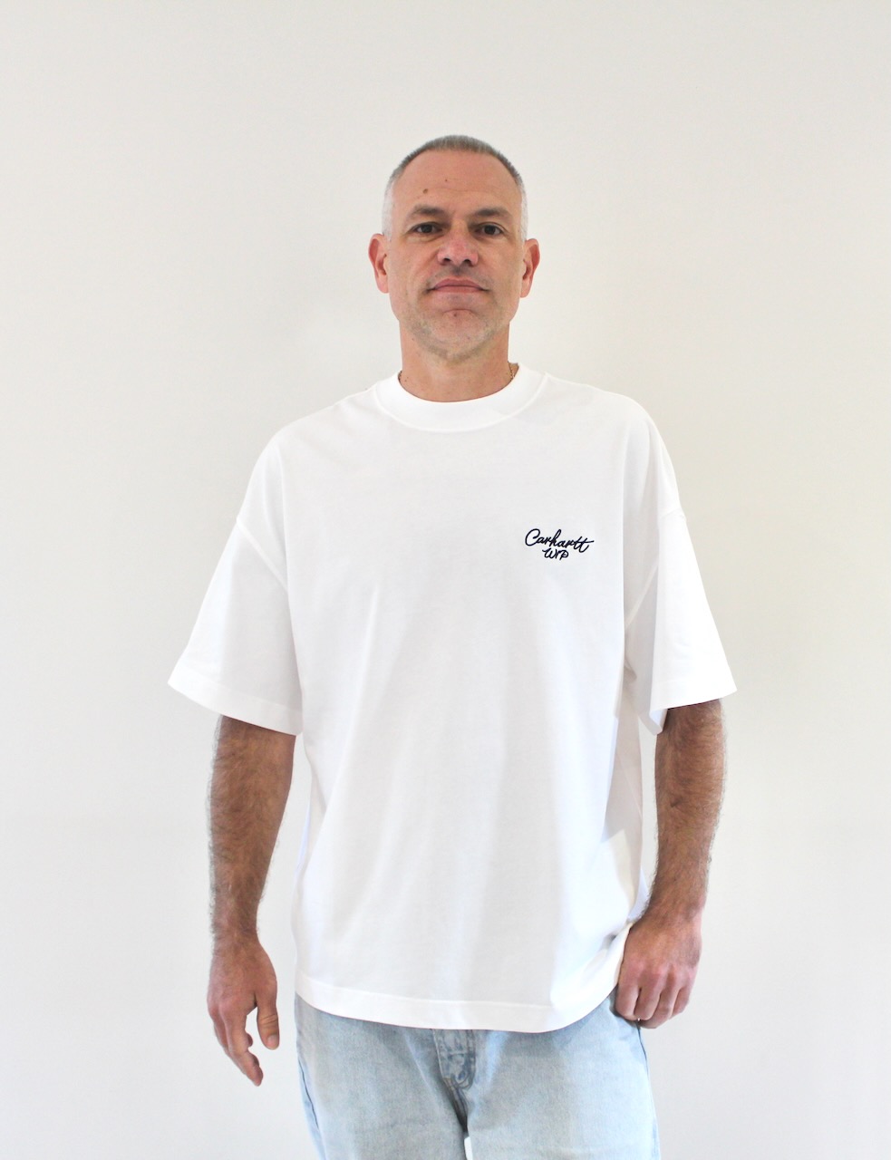Carhartt Wip Signature Script T-shirt White Black