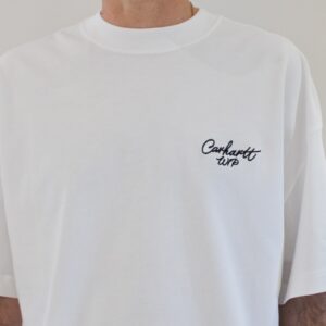 Carhartt Wip Signature Script T-shirt White Black