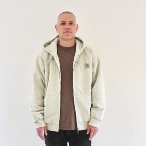 Carhartt Wip Hooded Vista Jacket Fleur De Sel Garment Dyed