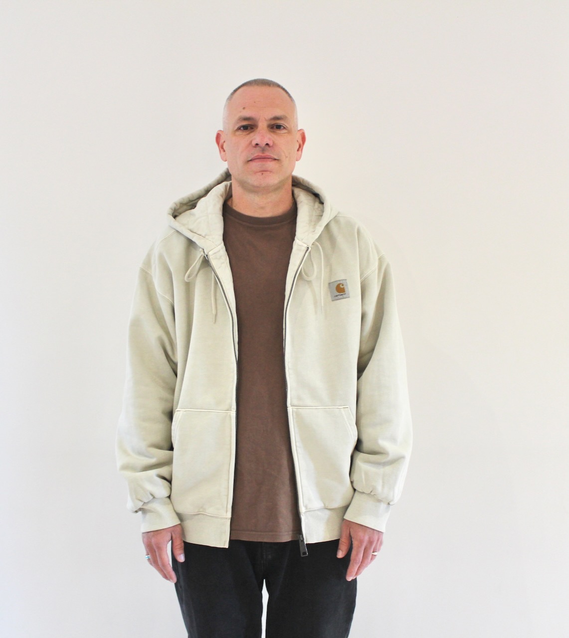 Carhartt Wip Hooded Vista Jacket Fleur De Sel Garment Dyed